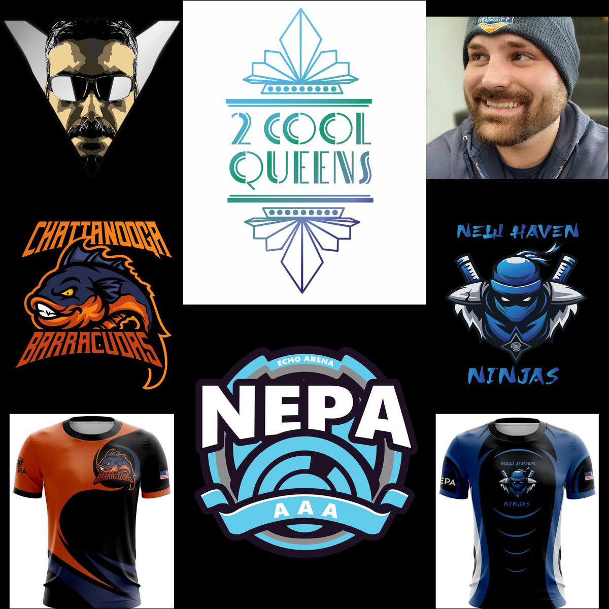 TONIGHT 930pmEDT:2 SUPER hilarious and badass players from the @nepatvofficial AAA Series! From the New Haven Ninjas we have Breezbo and from the Chattanooga Barracudas we have VacantAce! Our giveaway this week is YOUR CHOICE of a AAA or Pro Series Jersey!
twitch.tv/viridis_media