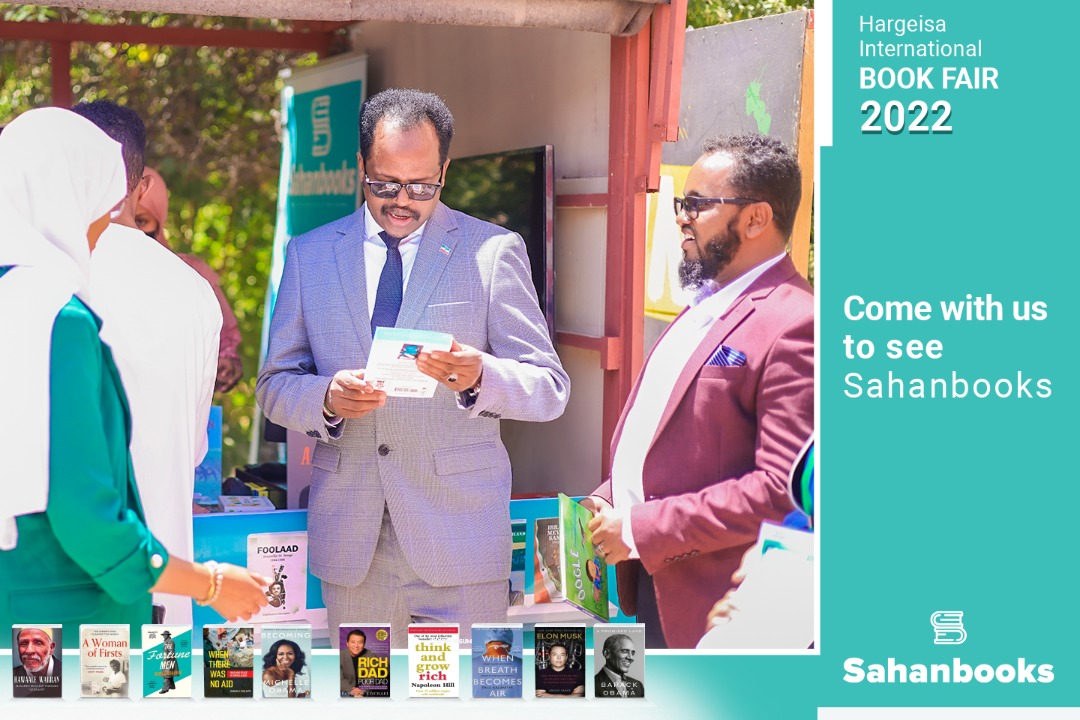 Sahanbooks at the Hargeisa International book fair
Deputy minister Of Education in somaliland <a href="/bustaale2/">Dr Abdihakim</a> 
shopping at Sahanbooks' booth at the #HIBF2022