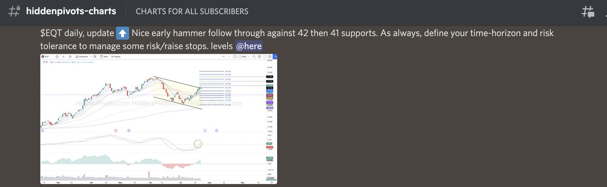 HiddenPivots's tweet image. $EQT daily ⬆️ solid n steady breakout follow through off HP $42 long trigger.
#HPchartroom