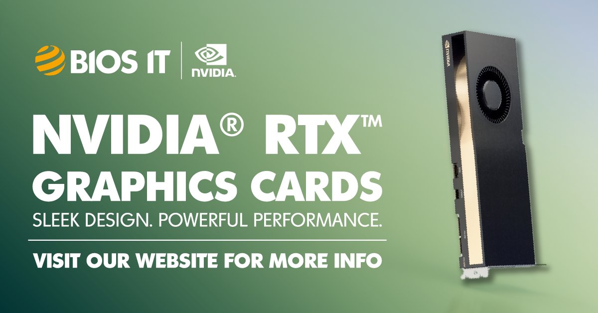 The NVIDIA RTX A4000 is the most powerful ingle-slot GPU for professionals, delivering real time ray tracing, AI-accelerated compute and high performance graphics for you. Get in touch with us here to discuss how we can create a bespoke solution for you: bit.ly/3OkvON7