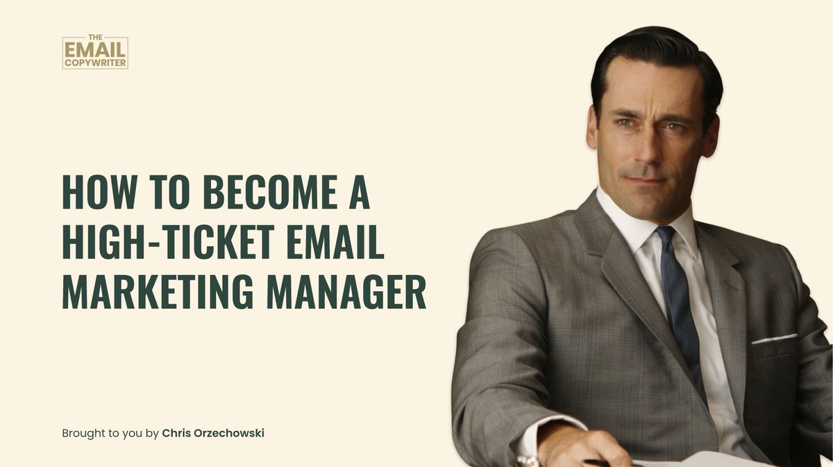 chrisorzy's tweet photo. I've got a 72-minute training on how we help copywriters land four/five-figure email marketing contracts w/ HUGE brands.

It's called:

How to Become a High-Ticket Email Marketing Manager

It's FREE for the next 36 hours.

Retweet this + I'll DM you the link.

Must be following https://t.co/5AqGljhjek