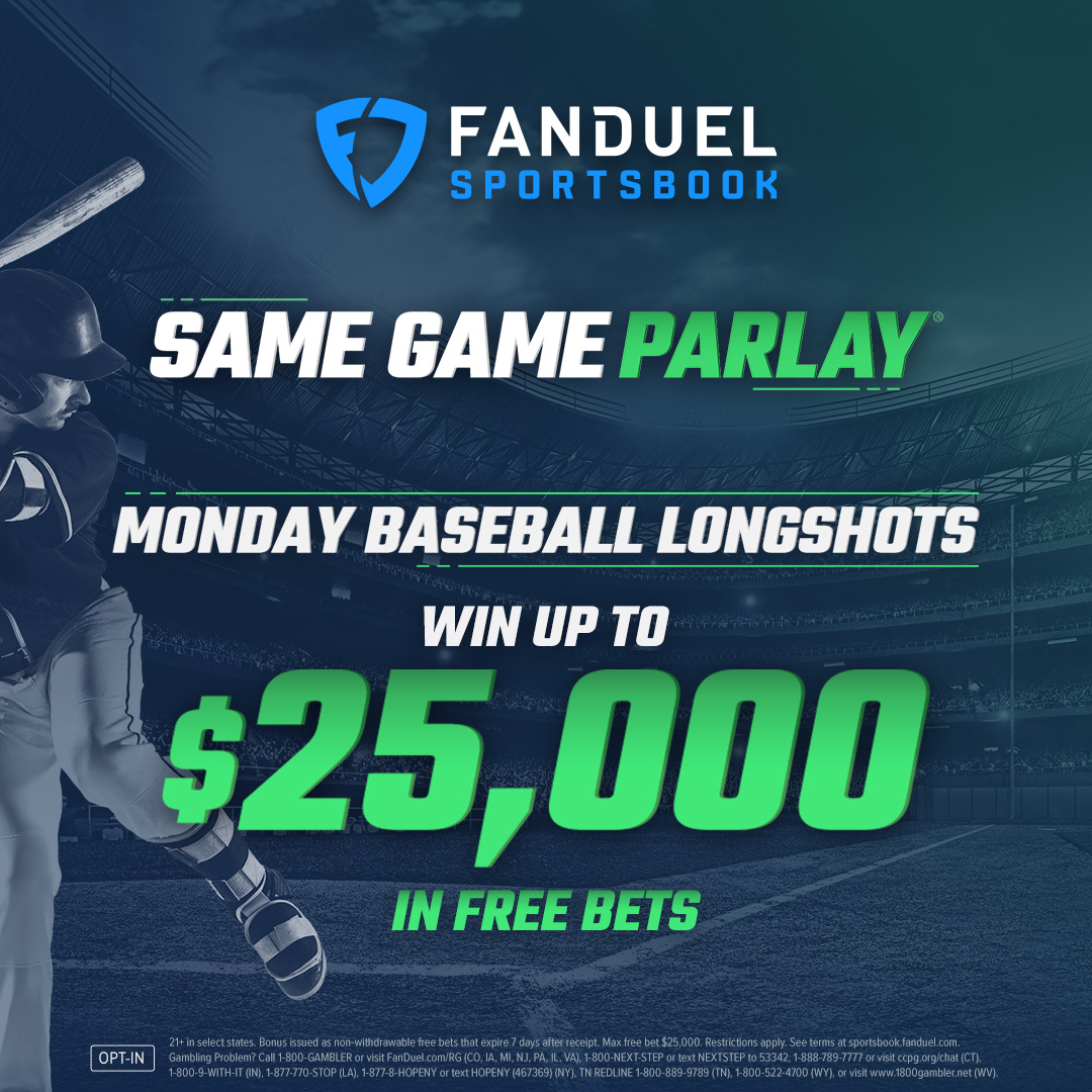 FanDuel Sportsbook on Twitter: "💸 𝙈𝙇𝘽 𝙎𝙂𝙋 💸 Place a $5+ SGP or SGP+ on any MLB games today and if your winning bet has the longest odds, you'll get $25K