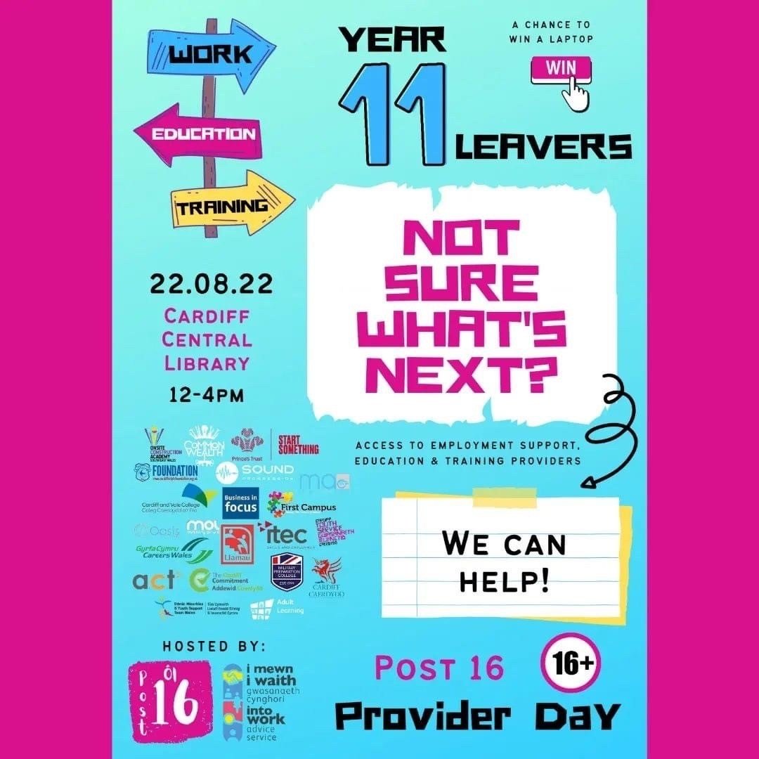 Cardiff Council on Twitter "🎭 ⚽ 📱 🔨 Aged 16? Wondering what to do next