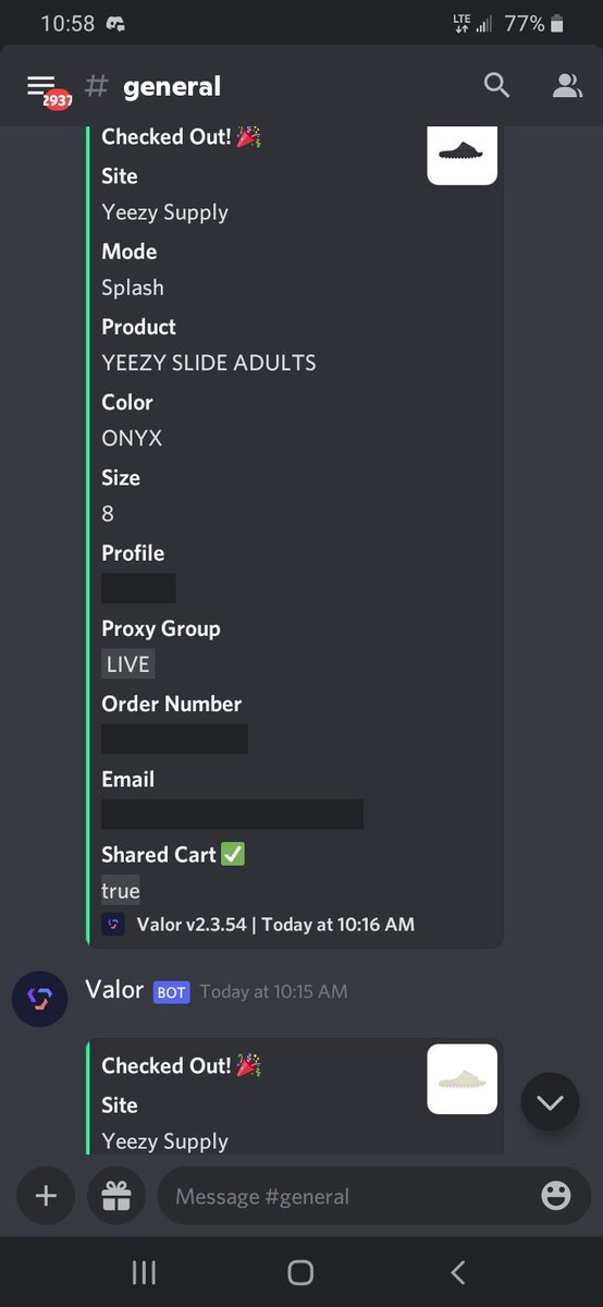 Couple pair of slides. The new mode is amazing. Thank you @ValorAIO @LiveProxies @ChefServers