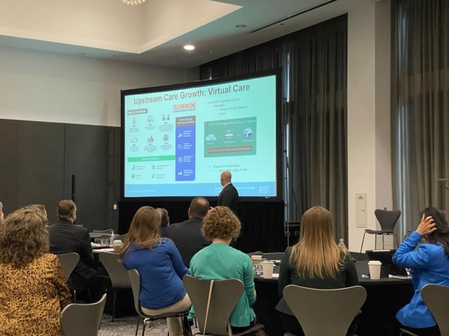 MPA_Boston's tweet photo. Jason Costello attended the AIA Academy of Architecture for Health and @ACHA_Info Summer Leadership Summit this weekend. Daran Gaus gave a great closing presentation on value based care and its impact on shifting care to the patients home and further expansion of virtual care. https://t.co/Y8hAXjt8bq