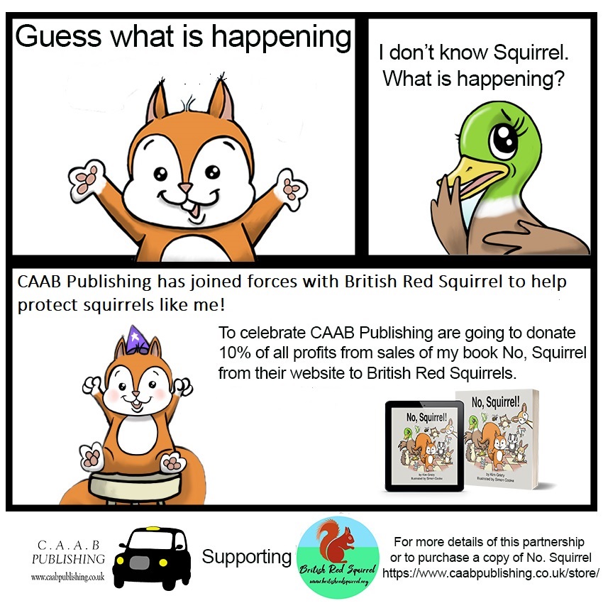 CaabPublishing's tweet photo. There is still time to buy a copy and help the red squirrels. Show your love for these delicate, adorable animals. #buyacopy #getthis #readthis #redsquirrels #Squirrel #Squirrels #help #charity https://t.co/NvccsxDGxY
