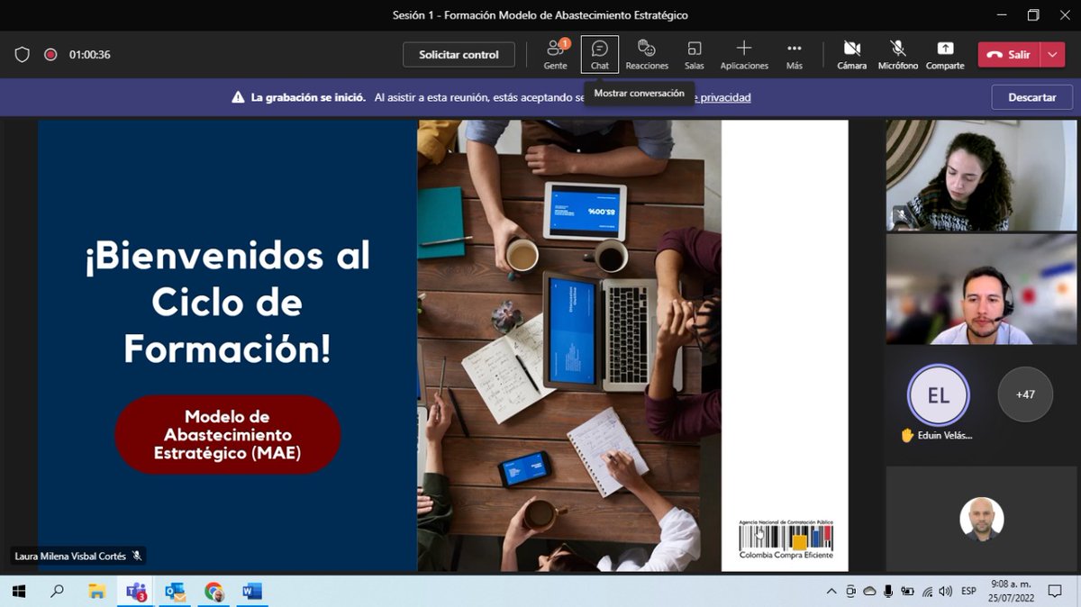 colombiacompra's tweet photo. #FelizLunes | Hoy iniciamos el segundo ciclo de formación en el marco de la Convocatoria Nacional sobre el Modelo de Abastecimiento Estratégico con más de 50 asistentes. 

Felicitaciones a las 6 entidades que fueron seleccionadas en este proceso de formación. https://t.co/mUVCeg9rME