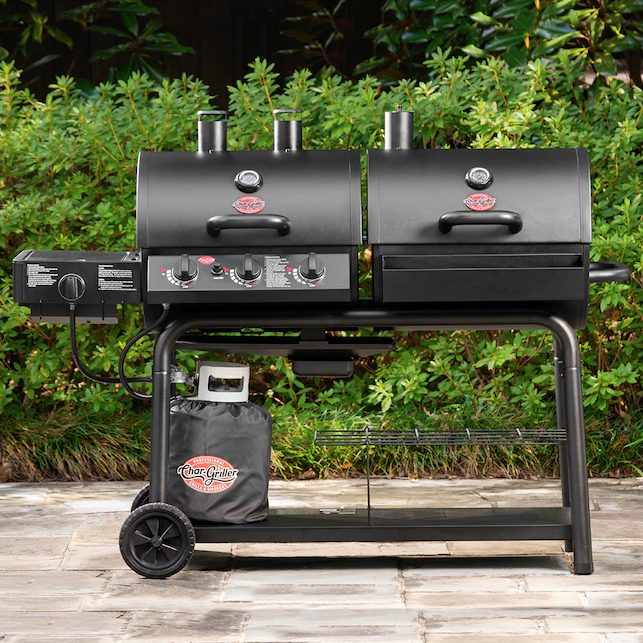 KeizerStation's tweet photo. Celebrate National Grilling Month with Lowe's Home Improvement! 🔥 

Get the Char-Griller Duo Black Dual-Function Combo Grill for convenience, fun, and flavor all-in-one. https://t.co/hpdilvRz7O