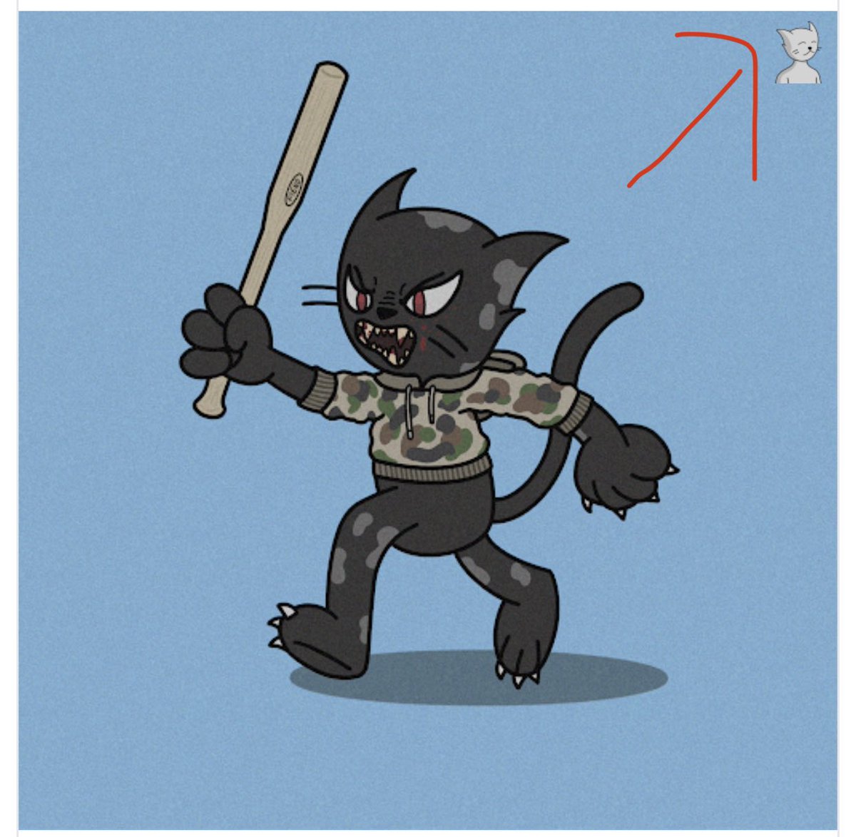 _Coger's tweet photo. Go check out your @FelineFiendz !!!

@DominicsartNFT crushed it! Home run for the FF fam!

You can toggle between the art on OS, and get a PFP or your OG FF on demand! https://t.co/hmPHQO1A4S
