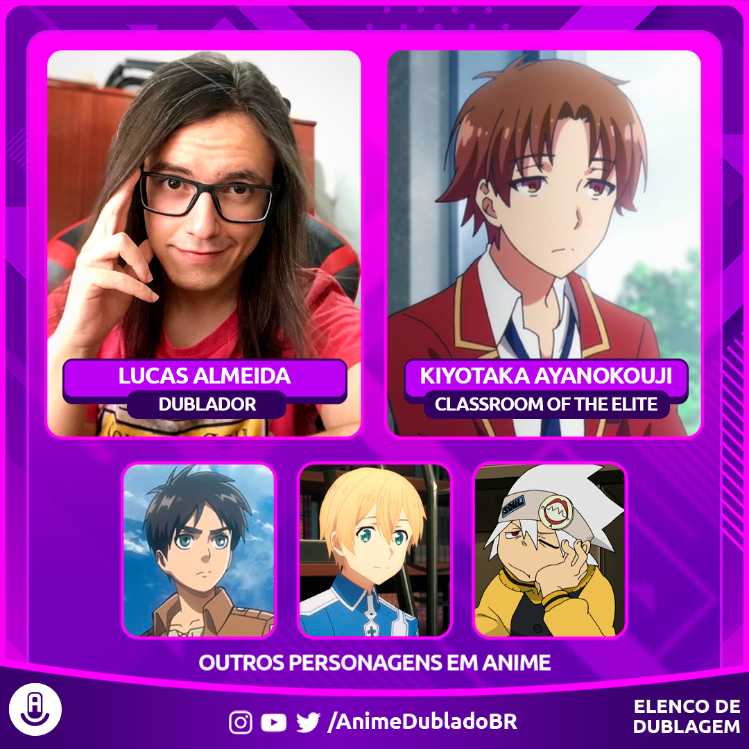 Classroom of the Elite: Conheça os dubladores no Brasil - Anime United