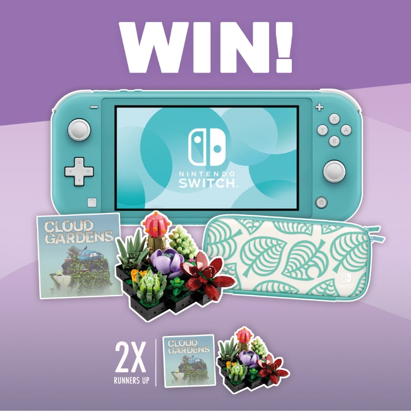 Coatsink's tweet photo. It's competition time!

We're giving away a Nintendo Switch Lite, case, Lego Succulents Set and a copy of Cloud Gardens to one lucky winner.

2 runners up will receive a copy of Cloud Gardens for Switch and the Lego Succulents set.

You've gotta be in it to win it! 🌱🍂🌸