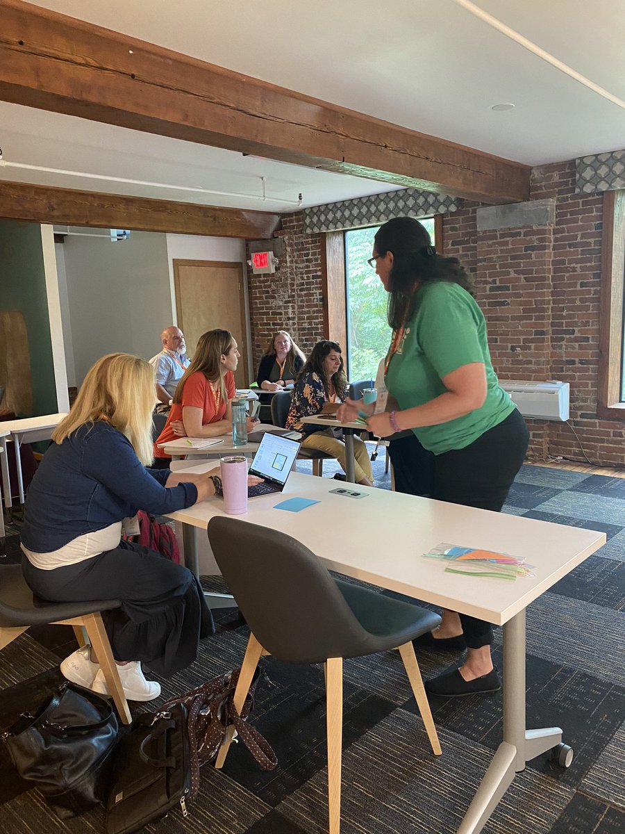 Who wants to blind build? <a href="/moore_stem/">Kirston Moore</a> is leading this group with Tangrams and directed drawings as they begin to look into how teams and partners can be created through STEM activities. Working together is the best way to work! #stemcampedu