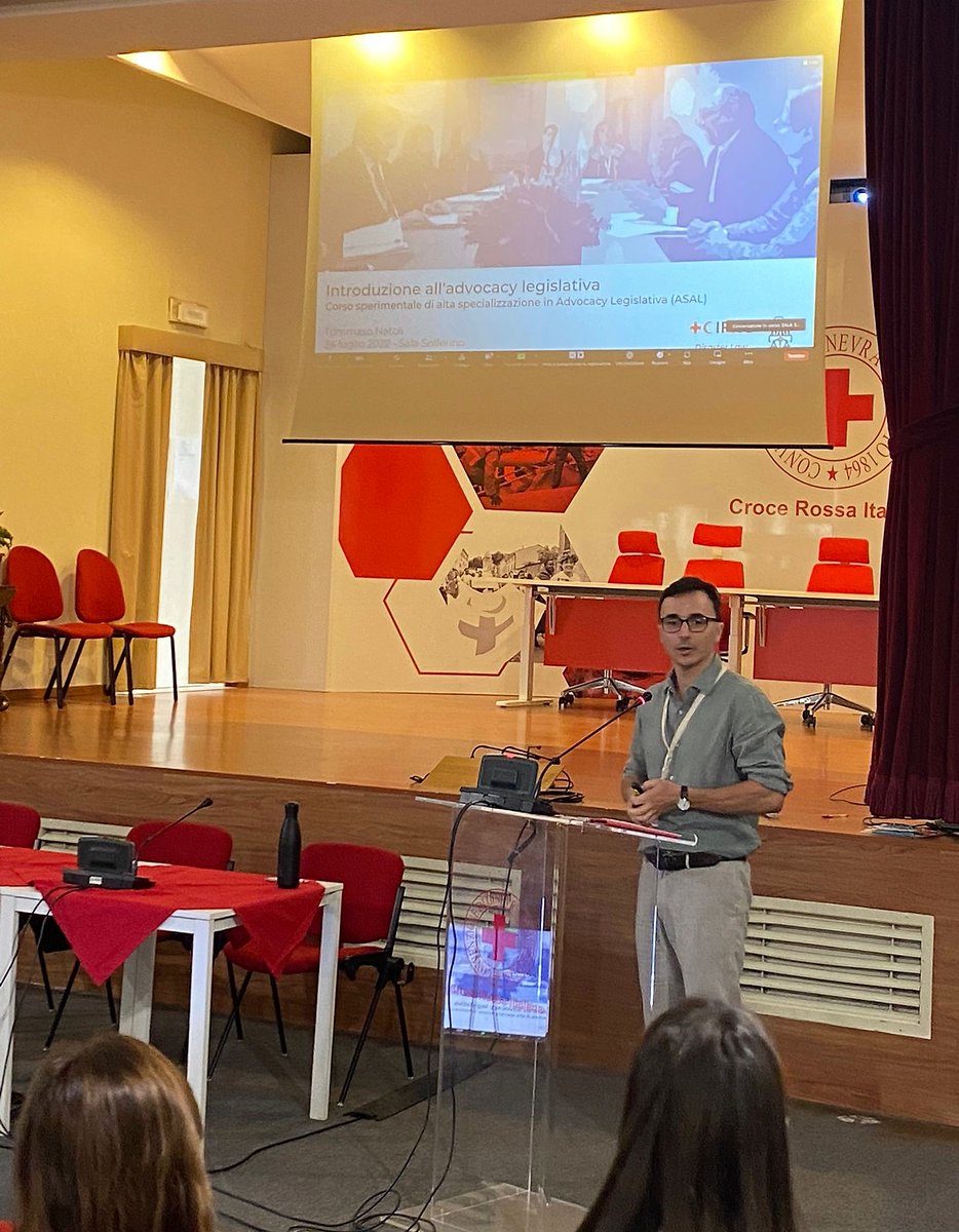 Tommaso Natoli (@tommasonatoli) on Twitter photo A great pleasure to have participated in the first High-level Course on #legislativeadvocacy dedicated to the <a href="/crocerossa/">Croce Rossa Italiana</a> regional governance. A lot of interesting discussions and the first step for further dissemination of the <a href="/disasterlaw/">Disasterlaw</a> Leg. Adv. Toolkit and <a href="/ifrc/">IFRC</a> HD Policy📑 A great pleasure to have participated in the first High-level Course on #legislativeadvocacy dedicated to the <a href="/crocerossa/">Croce Rossa Italiana</a> regional governance. A lot of interesting discussions and the first step for further dissemination of the <a href="/disasterlaw/">Disasterlaw</a> Leg. Adv. Toolkit and <a href="/ifrc/">IFRC</a> HD Policy📑