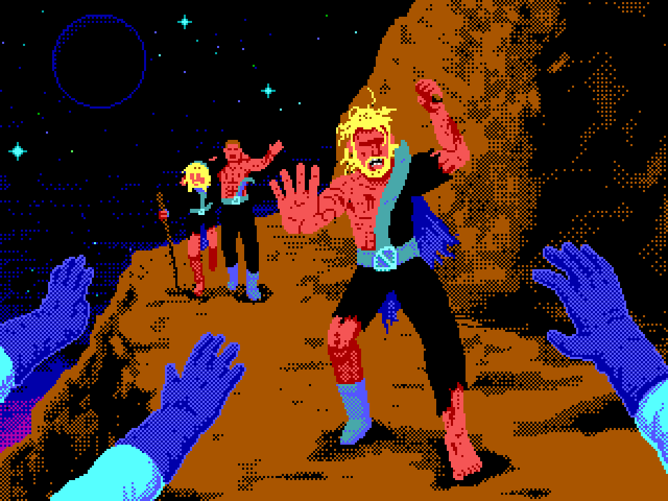 SpaceCareBio's tweet photo. Anoint found!

We are happy to announce that a Halcion search team have safely located the techno trio @anoint_music in the outskirts of the Ochii region!

Read more at:
https://t.co/AoT4N332cz https://t.co/lvJsGT8gGm