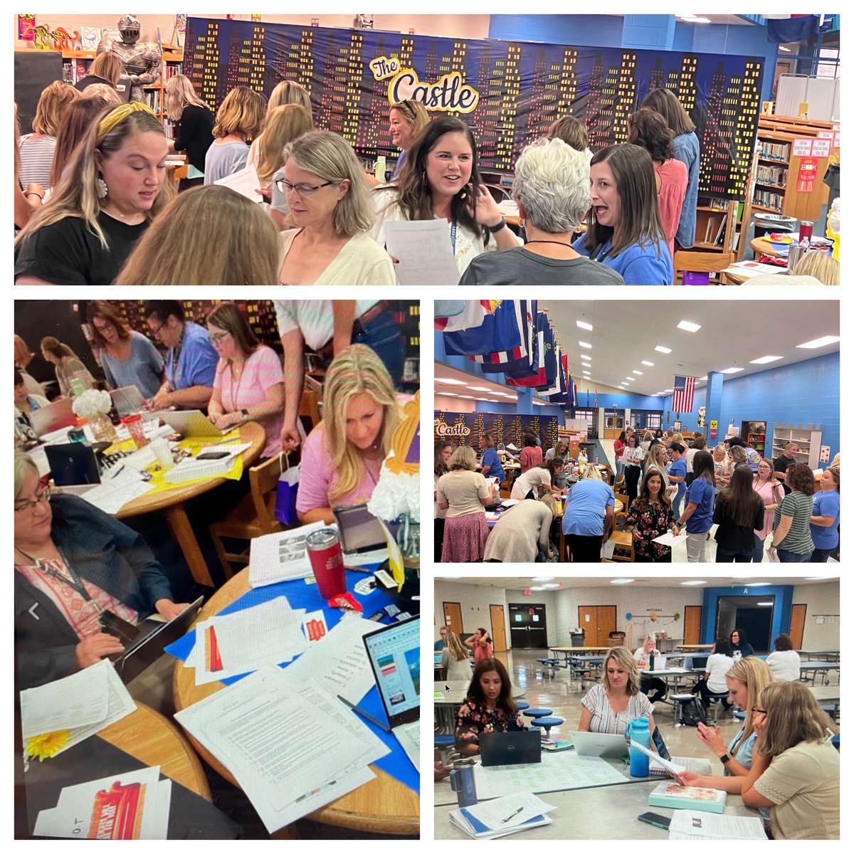 CastleHeights2's tweet photo. Welcome Back!! Castle Heights staff back together and working hard preparing to start an AWESOME school year! #chrocks https://t.co/CrFp3tQXXN