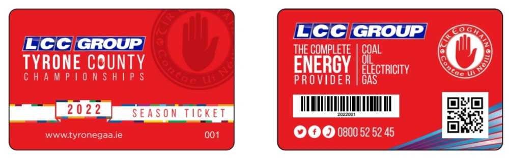 The 2022 LCC Group Tyrone Championship Season Tickets ⚪🔴 Available to purchase from Garvaghey priced £120. To Apply contact Garvaghey📞 028 855 67723