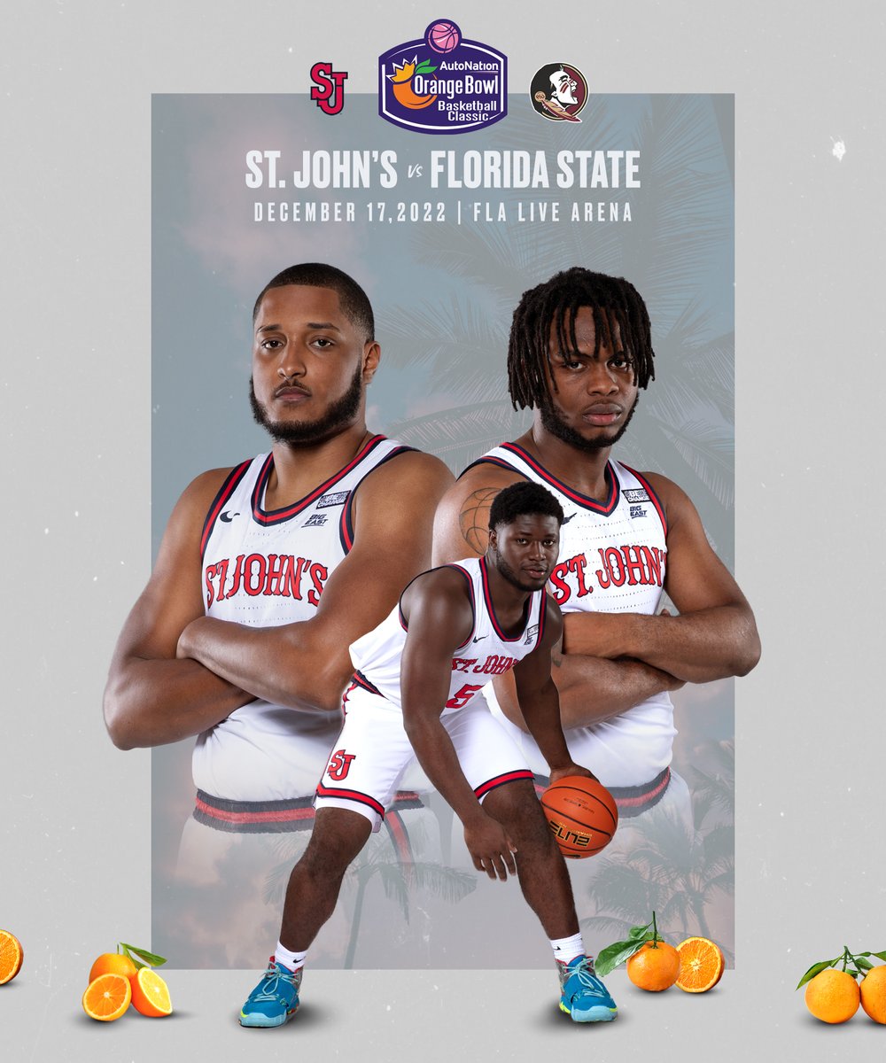 Red Storm set to face Florida State in 2022 <a href="/OrangeBowl/">Capital One Orange Bowl</a> Basketball Classic at @FLALiveArena  on Sat., Dec. 17 🗓️

🗞️ bit.ly/3OwTo8I