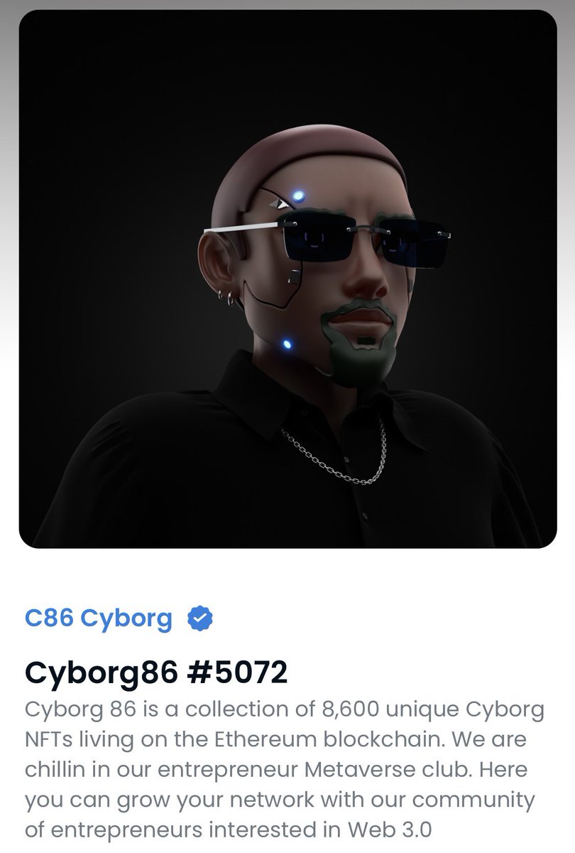 GIVEAWAY TIME! 🤩

A winner will be chosen on Wednesday at 12pm EST to win this amazing Cyborg!

To enter:
- Follow us; Twitter &amp; IG
- Like and RT
- Join our Discord
- Tag a Friend &amp; <a href="/jfx/">jf</a> to show our amazing collection 🦾