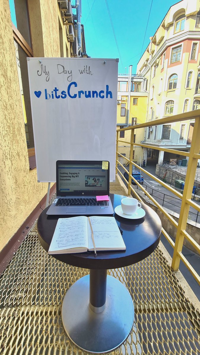 My today workplace with <a href="/bitsCrunch/">bitsCrunch</a> 
#bitsCrunch 💻☕️