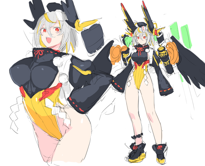 良い感じのハイレグ烏天狗出来ないかなぁと妄想をする 