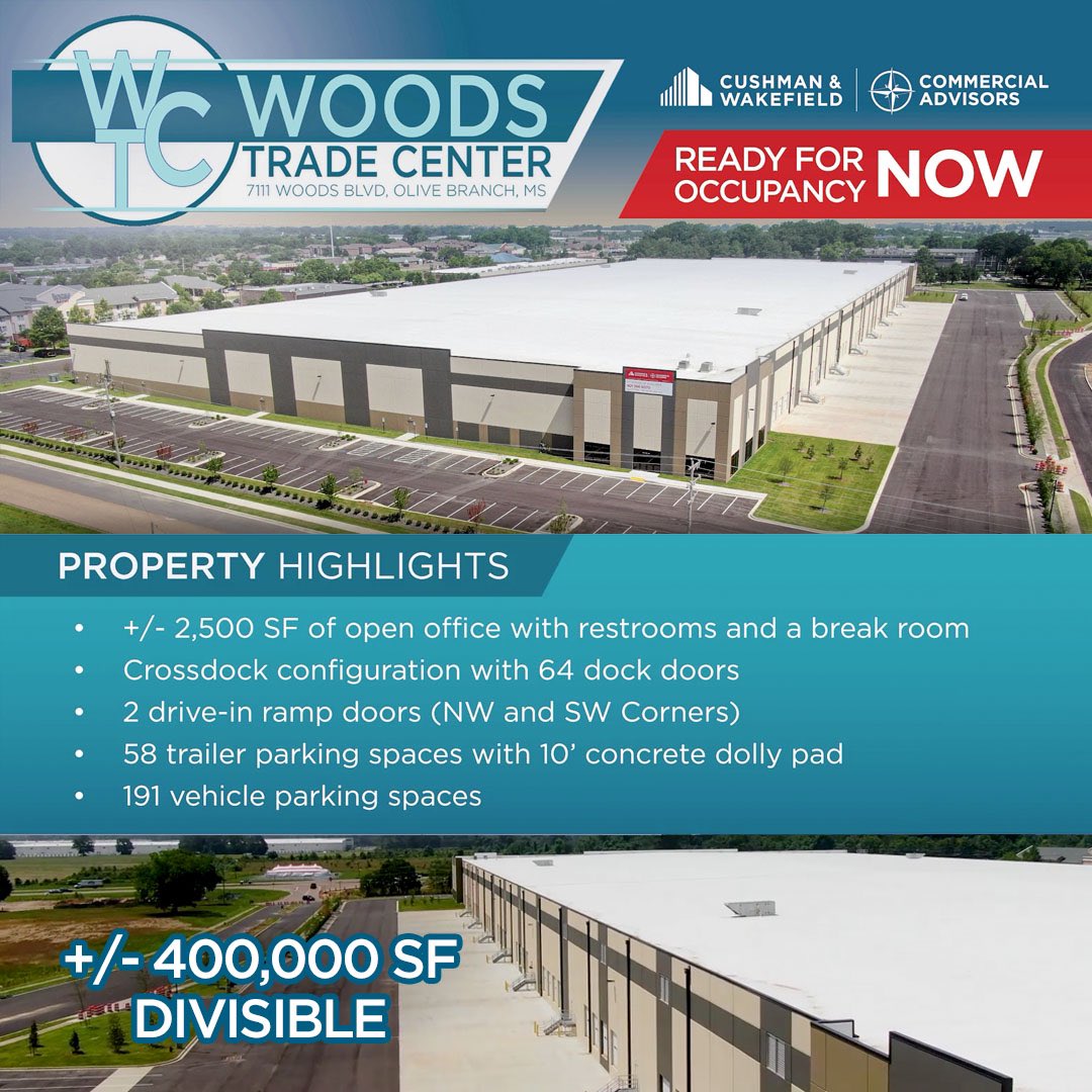 Woods Trade Center is the perfect location! With property highlights you can’t beat, check it out today!