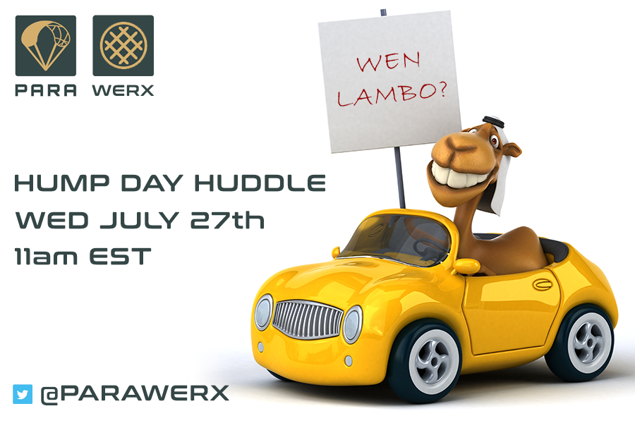 Para (@parawerx) on Twitter photo Join us this Wednesday July 27th at 11am EST for a MORNING Huddle
#PARAWERX Community News & AMA with Dev <a href="/LeeTolleson/">Lee Tolleson 🇺🇸</a>
Held on Twitter Space Join us this Wednesday July 27th at 11am EST for a MORNING Huddle
#PARAWERX Community News & AMA with Dev <a href="/LeeTolleson/">Lee Tolleson 🇺🇸</a>
Held on Twitter Space