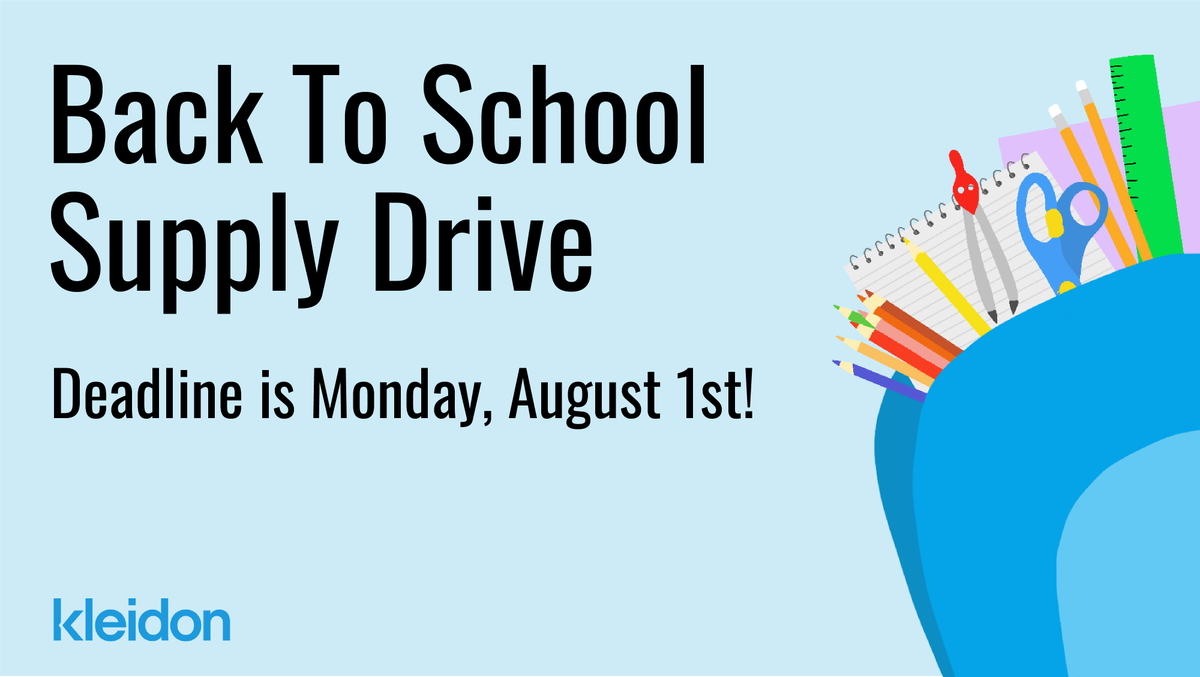 kleidon's tweet photo. We are excited to announce that we are hosting a Back to School Supply Drive until August 1! 

You can drop the donation off at our office or you can donate directly at the Amazon wishlist below!

All donations will be brought to @bellefairejcb. 

https://t.co/Qy3Urzh2Vy https://t.co/ACYawxLhbb
