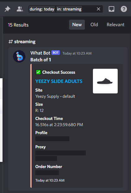 Slides Restock Bots:@whatbotisthis @tricklebot @MEKRobotics Proxies:@ne_proxy @ZestyServers @OculusProxies Servers:@ChefServers GCS not happy about today but here we are