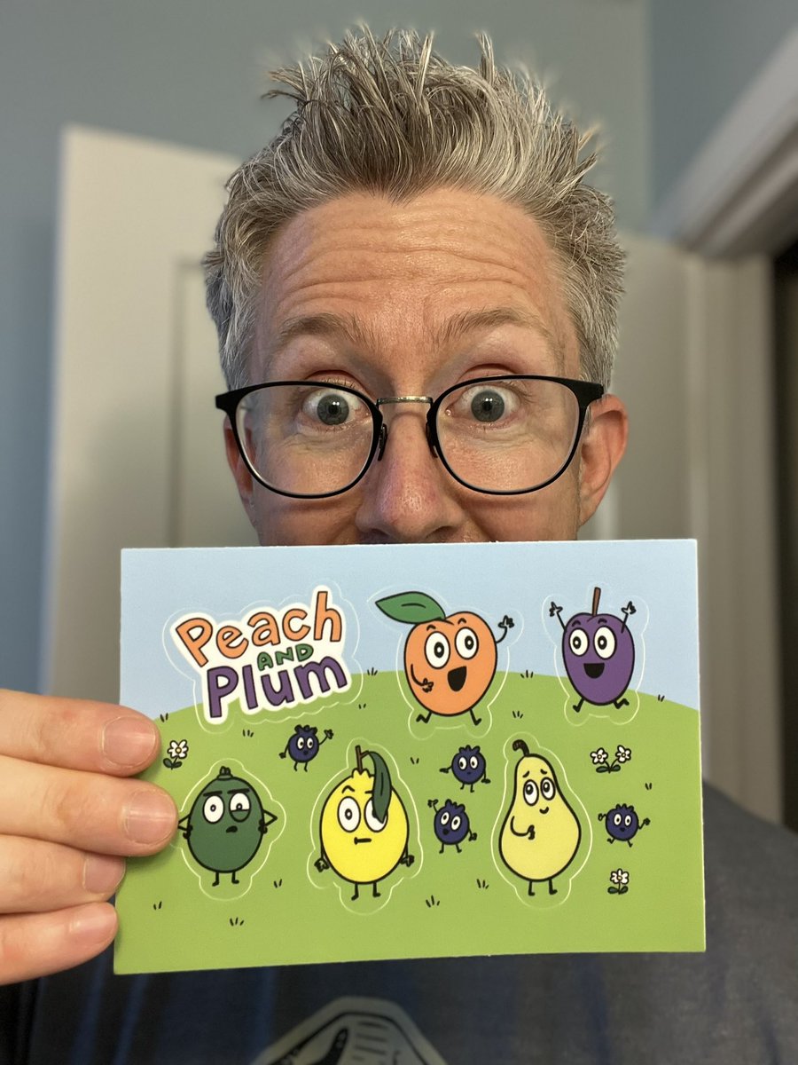 You NEED a limited edition Peach and Plum sticker sheet. Pre-order a personally signed copy of PEACH AND PLUM: HERE WE COME! from @Hicklebees and I’ll pop one of these in the book for ya. Also available at my upcoming launch events at Hicklebee’s 7/30 and @LindenTreeBooks 7/31