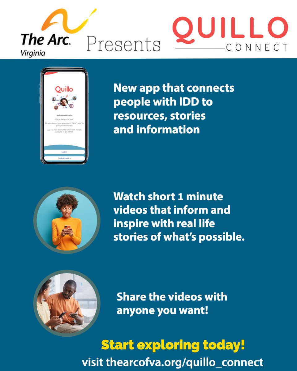 Stay connected with Quillo Connect--a tool for people with developmental disabilities to share information and stories to achieve their goals