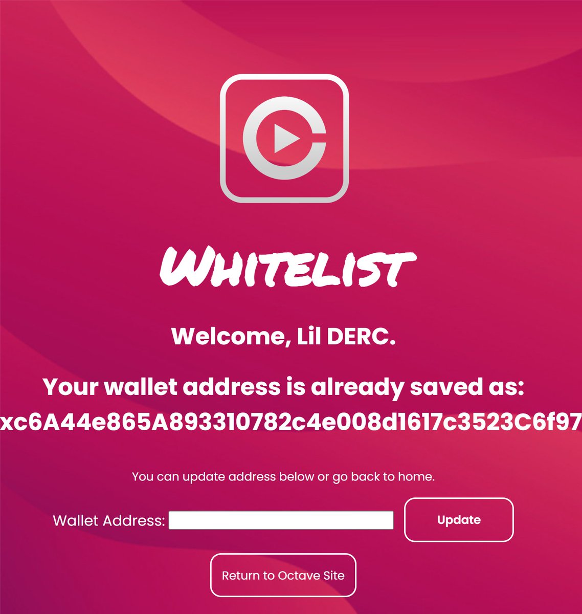 Register For Whitelists are NOW OPEN!
To be Whitelisted you must be in our Discord and have either a Whitelist or Triple OG Role.

Remember Whitelisters can mint Octave Buddies for .1 ETH, our public sale will be .15 ETH (SAVE ABOUT $70!!!)

Discord link in bio! #nft #whitelist