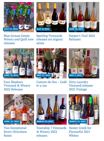 BCWineTrends's tweet photo. Check out these 2022 #bcwine releases from @BlueGrouseWines @DirtyLaundryVin @SperlingVyds @HesterCreek #fourshadows @CastoroWinery @StudioWine @Township7 @HarpersTrail
https://t.co/pbr8Q7a8UW via @bcwinetrends https://t.co/QL7ndA9Sjh