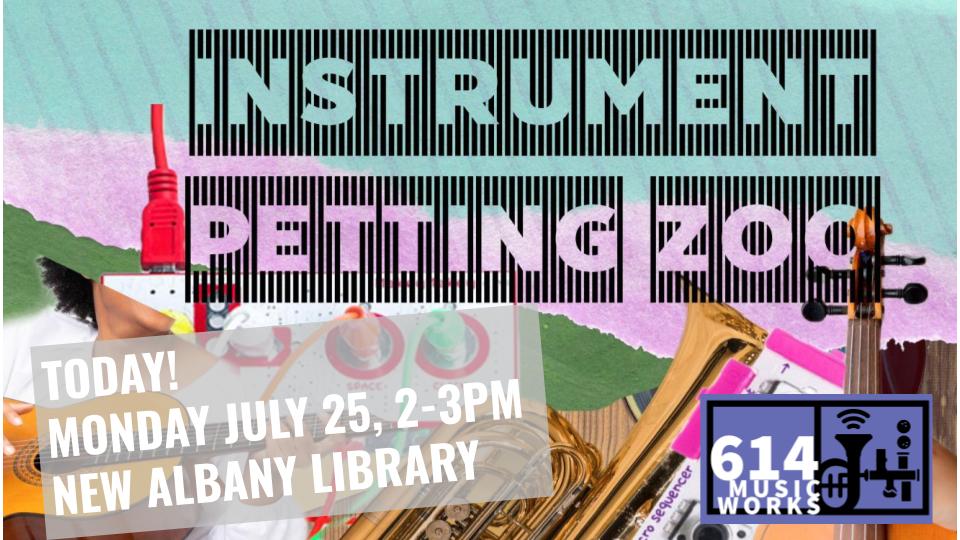 614MusicWorks's tweet photo. East Central Ohio/Columbus Friends- Instrument Petting Zoo at the New Albany Library! @columbuslibrary 2-3pm today!

Play 10+ instruments and jam with professional musicians! https://t.co/VXOctsRgjM