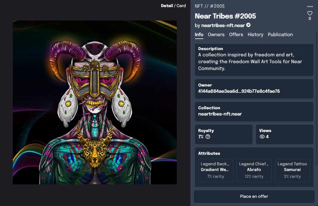 NearTribes's tweet photo. Nonstop @4144a884a...fae76 🤯🤯 
Sold: 10 Rare | 10+3Legendary 👀

Buy Legendary here:⬇️
https://t.co/BQ5rfeFP9y

Ready your NFT for FWAT access on July30⬇️
https://t.co/MffMPGTU7e

#NFTs #NFTCommunity #NFTdrop #NEARTRIBES #NEAR #nftcollecttor #NEARNft #NFTCollection https://t.co/wlG458RxsC