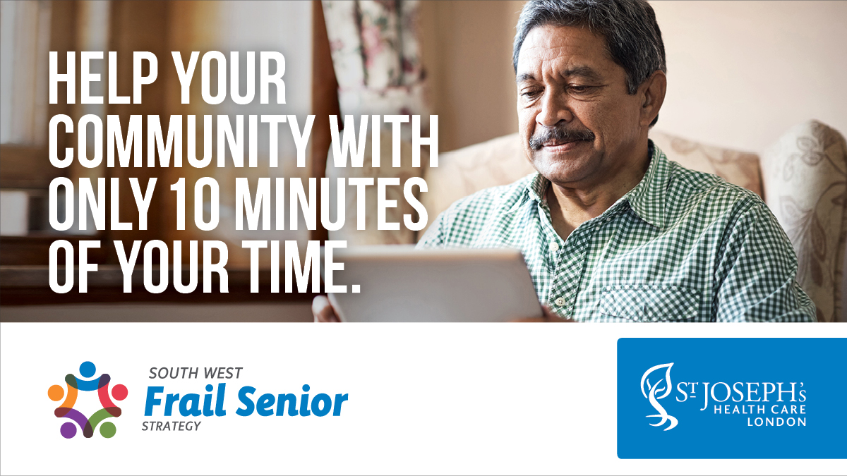 Got 10 minutes, #SWOnt? ⏲️ 

We’d like to know how older adults and their caregivers use digital tech to find info about health – and your input matters here.  

Complete a short survey and help older adults in your community → bit.ly/3afiw5N | #LdnOnt