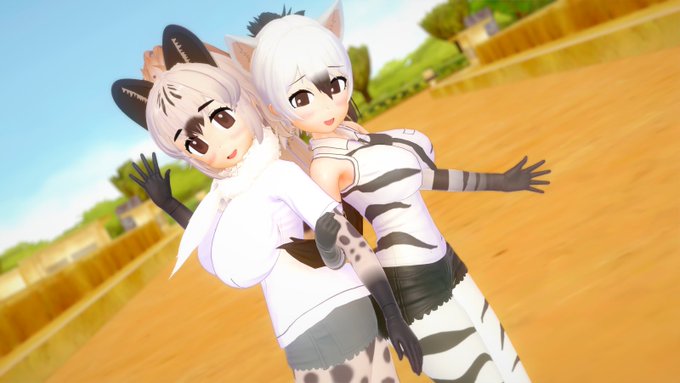 ハイエナコンビ配布します。 アードウルフは以前作ったもののリメイク、ブチハイエナは今回初めて製作します。性格はアードは「純真無垢」、ブチは「大雑把な」に設定、服装はアードは以前の服装からサークル服のみ変更、ブチは服装柄を活用して作りました。

#けものフレンズ
#コイカツ 