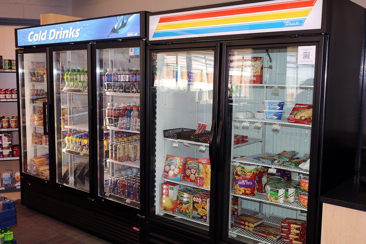 JacksonCollege's tweet photo. Your favorite campus store has expanded its selection! Get your favorite snacks, along with drinks and personal care items at the Jets Store. The F’real machine is perfect for a smoothie or shake. Stop in when you’re on campus! https://t.co/DKrOMKgSWo