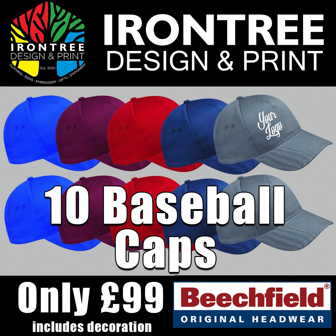 IronTreeDesigns's tweet image. We have updated our £99 Bundles - including 10 embroidered baseball caps for £99!
Grab yours while you can!
buff.ly/35KIn0s
#beechfield #retford #smallbusiness #shoplocal #bargain #cap #embroidery