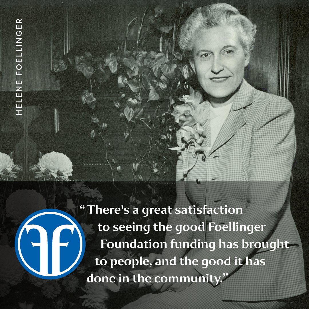 Since 1958, as a result of Helene’s philanthropic interests, Foellinger Foundation has invested more than $243,000,000 in Allen County.