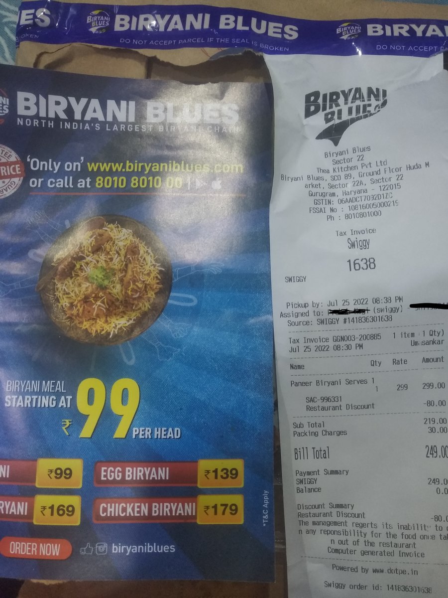 DineshV8154's tweet photo. @Swiggy @BiryaniBlues can you tell me which ingredient is this? https://t.co/aA8yPhkC7o
