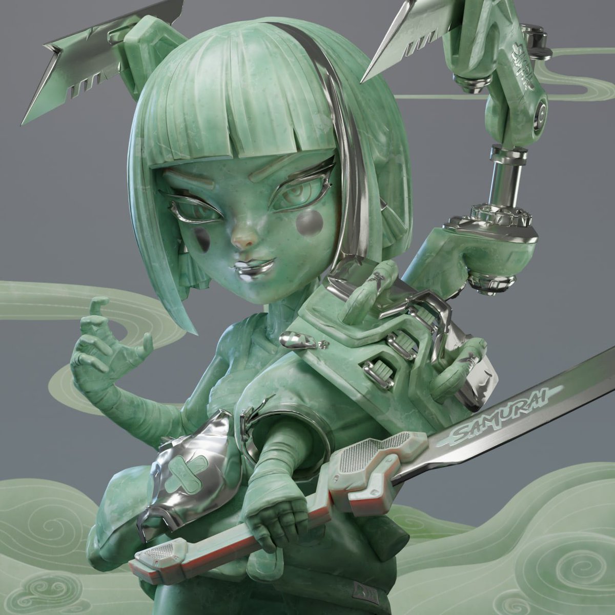 AmbrusStudio's tweet photo. The finest jade must be cut

We are determined to chisel the jade a thousand times until the best Rangers NFT series come to the stage🦾

Guess the Last Trade Price of this one-of-one!
A. 10eth B. 20eth C. 50eth D...

#SneakPeek #NFT #NFTartwork #e4c https://t.co/fxPk6c8qLj