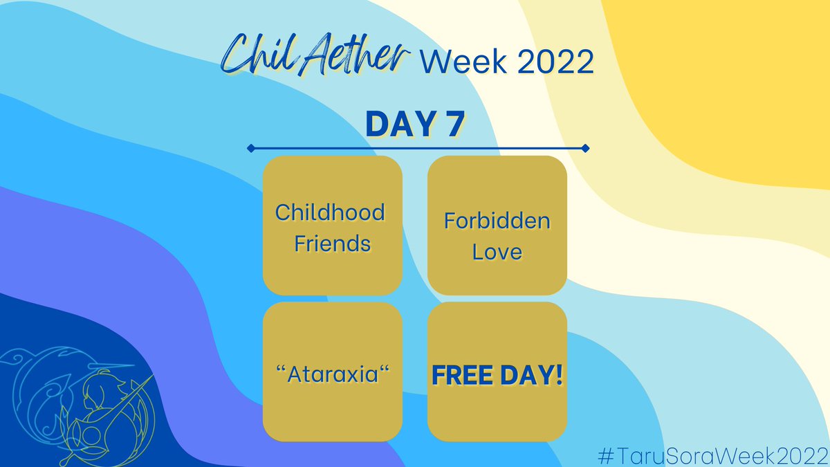 chiltherweek's tweet photo. Last day.... Good things really must come to an end... Don't you just wish that every week is tarusora week? 🥹🥹🥹

The mods would like to thank everyone who has participated in the event. This all wouldn't be possible without everyone! 

#TaruSoraWeek2022
#r18TaruSoraWeek2022 https://t.co/aad272vqcn