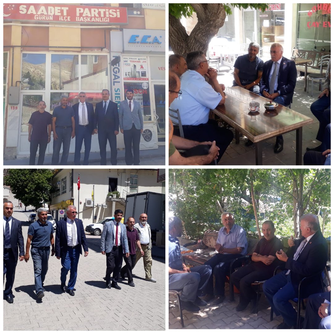 İl sorumlumuz Zeynel KESKİN gürün ilçe teşkilatımıza ve esnaflara ziyarette bulundu.