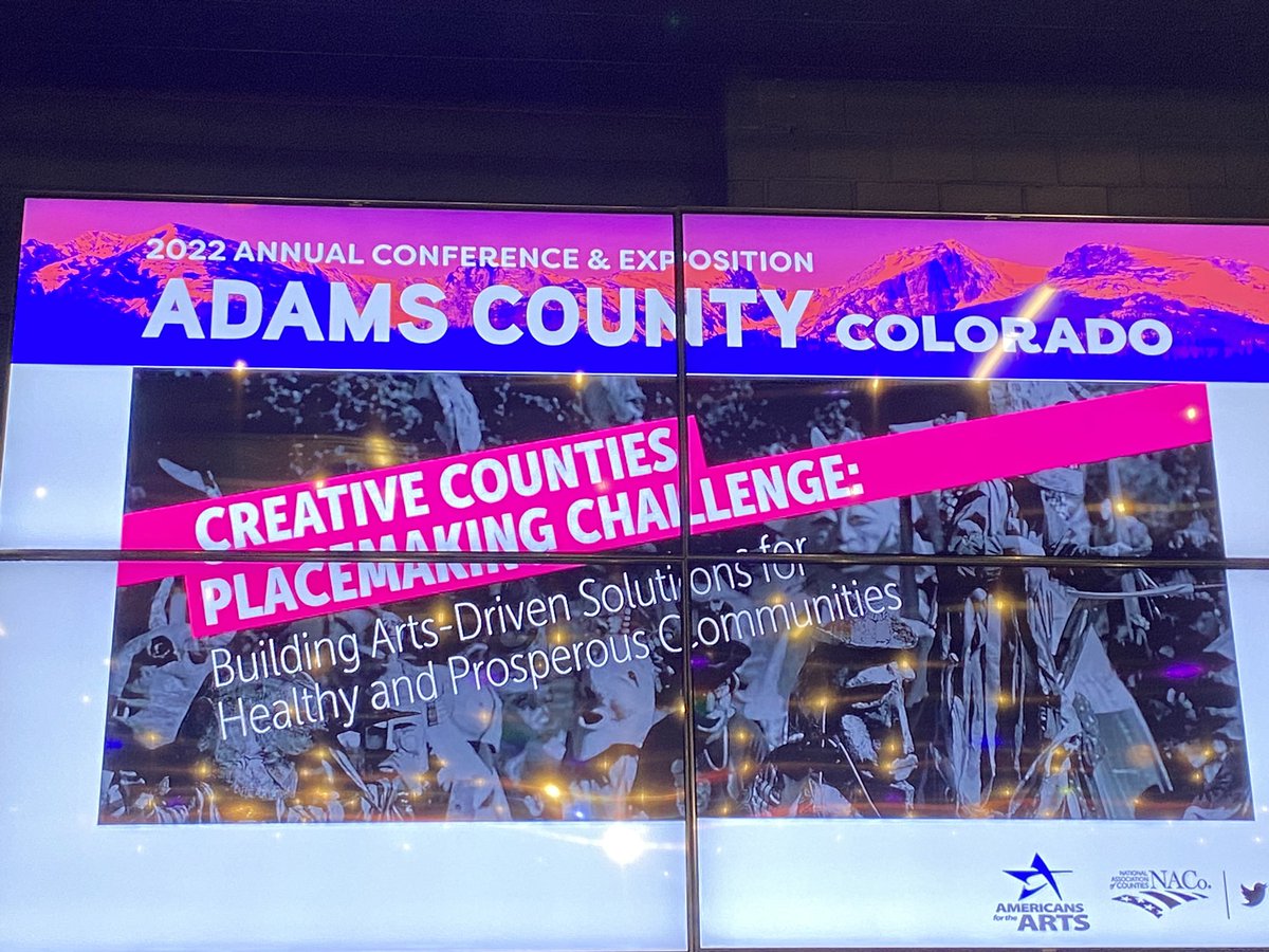 JayAFTA's tweet photo. @NACoTweets & @Americans4Arts #CreativeCounties Placemaking Challenge is hosting the 6 county teams for a one day summit at the @peoplesbuilding. The teams are finalizing their projects that include the arts and…drug addiction, environment, trauma, and creative placemaking https://t.co/qnfkAGOrz4