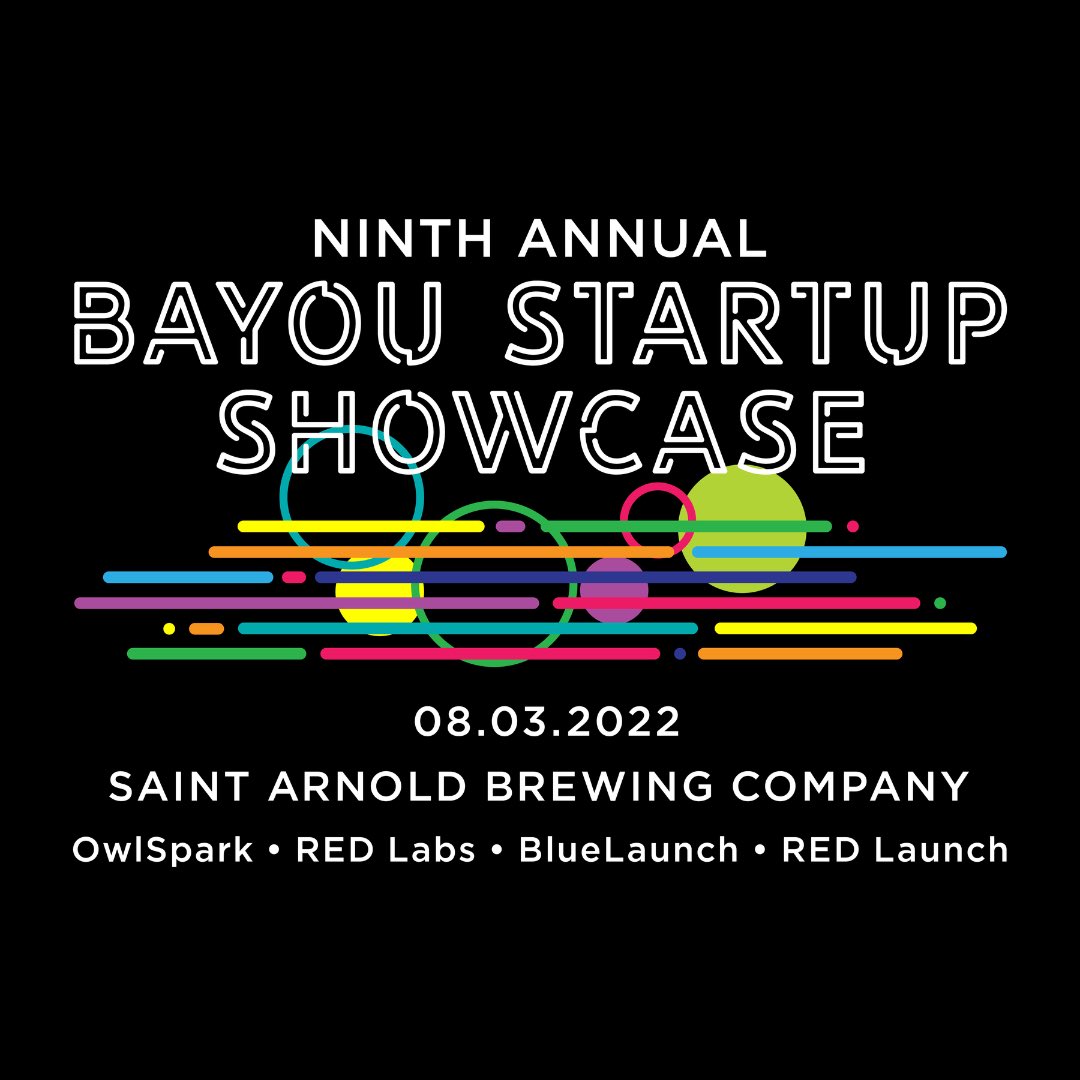 Just nine days away from the Ninth Annual #BayouStartupShowcase on Wednesday August 3rd at <a href="/SaintArnold/">Saint Arnold Brewing Company</a> ! Have you RSVP'd yet? You don't want to miss your chance on meeting the 24 newest #startups &amp; #smallbusinesses from <a href="/RiceUniversity/">Rice University</a> and <a href="/UHouston/">University of Houston</a>