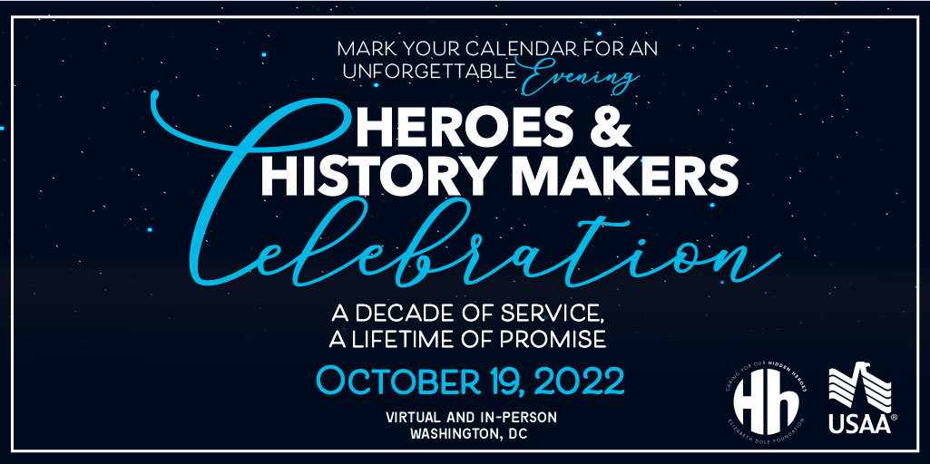 DoleFoundation's tweet image. We’re excited to announce that our Heroes and History Makers Gala will be taking place on October 19, 2022. Registration opens soon. Stay tuned - more information is coming soon. 🌟