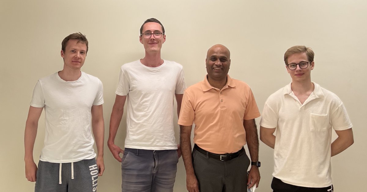 Prashant Shenoy (@pshenoy) on Twitter photo Great to have Axel, Alex and Filip in the lab this summer. Visiting students from Chalmers Univ, and part of a US-EU collaborative research project on #sustainable cloud computing. Welcome! Look forward to the collaboration with <a href="/ahmedaley4/">Ahmed Ali-Eldin</a> Great to have Axel, Alex and Filip in the lab this summer. Visiting students from Chalmers Univ, and part of a US-EU collaborative research project on #sustainable cloud computing. Welcome! Look forward to the collaboration with <a href="/ahmedaley4/">Ahmed Ali-Eldin</a>