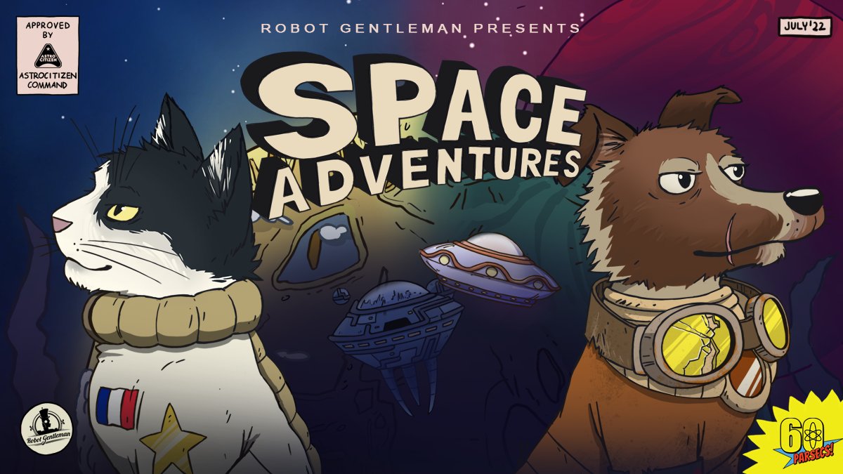 robotgentleman's tweet image. Space Adventures, the final frontier! A free #contentupdate to #60Parsecs! now on all the Earthly platforms! Explore the dark corners of the cosmos and meet ANARCHO-DOGS, FRENCH ASTROCATS, SNARKY TEEN AI and MONSTERS FROM UNKNOWN DIMENSIONS.
Can you survive that and more?