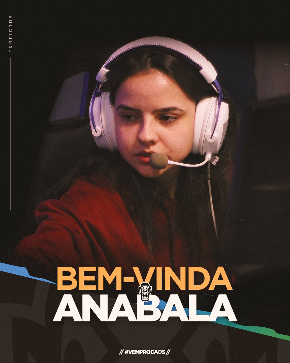 TropiCaosGG's tweet photo. Pra começar a semana daquele jeitão, quero ver todo mundo dando as boas-vindas pra Anabala. A nossa mais nova jogadora da equipe de Valorant 🦜

E é aquilo né... o nome já diz tudo 🔥
Seja bem-vinda à família Caótica, @anabalafps! 
#VemProCaos https://t.co/gswnZd4eH3