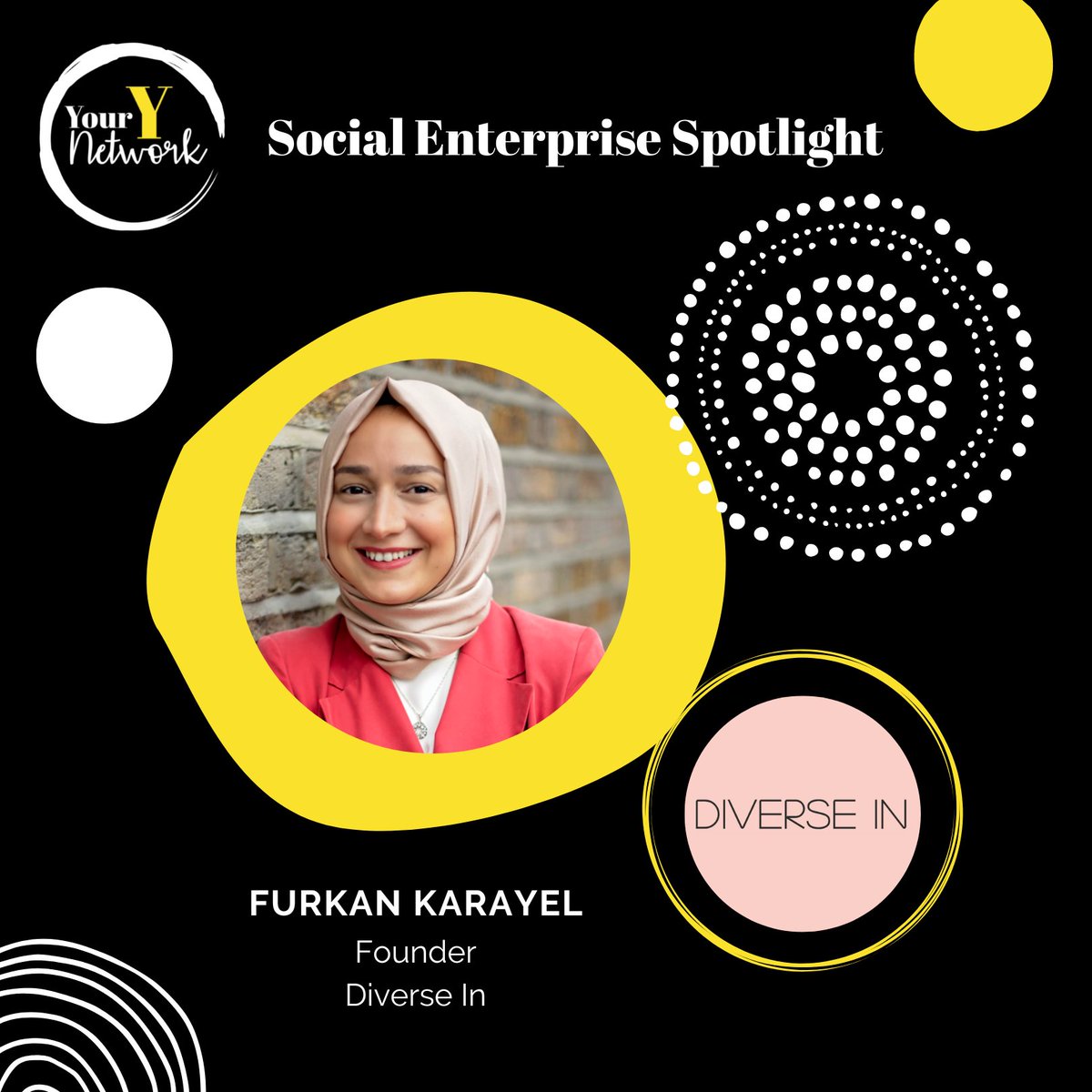 YourYNetworkHQ's tweet photo. Mondays Spotlight 🌟

@furkankarayel founder of @diversein a platform that
 train leaders to be diversity and inclusion role models
 
#inclusiveintelligence #socialimpact #diversityandinclusion #sdgs #socialenterprise #socents #techforgood #tech4good #WomenInStem #diversity https://t.co/1TYp2X9QoJ